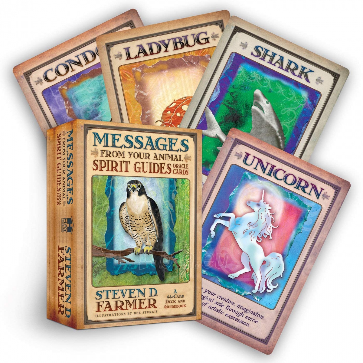 Taro kortos Messages From Your Animal Spirit Guides Oracle kortos Hay House paveikslėlis 3 iš 3