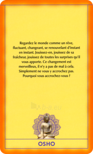 Taro kortos Osho Decouvrez Bouddha French Edition AGM paveikslėlis 2 iš 7