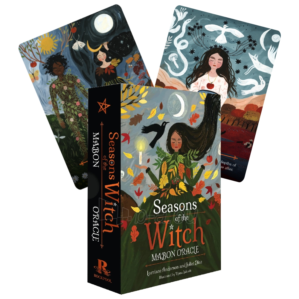 Taro kortos Seasons of the Witch Mabon Oracle kortos Rockpool Publishing paveikslėlis 1 iš 9