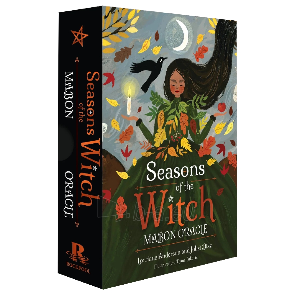 Taro kortos Seasons of the Witch Mabon Oracle kortos Rockpool Publishing paveikslėlis 8 iš 9
