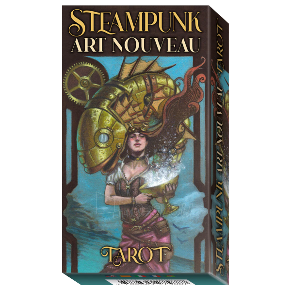 Taro kortos Steampunk Art Nouveau Tarot kortos Lo Scarabeo paveikslėlis 6 iš 8