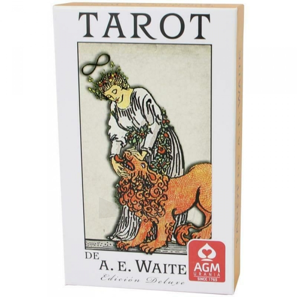 Taro kortos Tarot De Ae Waite Deluxe Deck Spanish Edition AGM paveikslėlis 2 iš 5