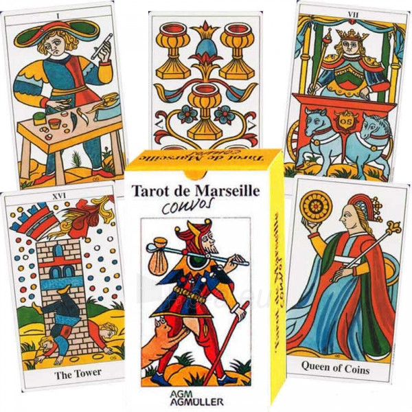 Taro Kortos Tarot de Marseille Convos paveikslėlis 9 iš 9