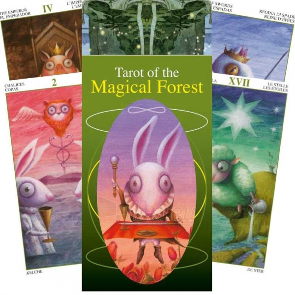 Taro Kortos Tarot of the Magical Forest paveikslėlis 8 iš 9