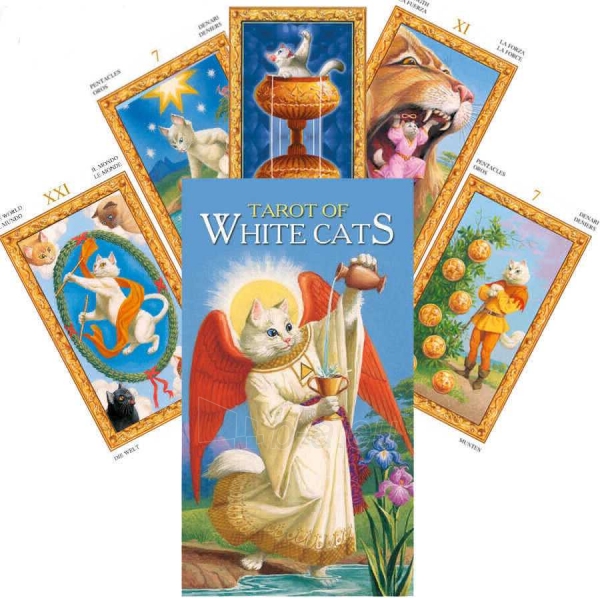 Taro Kortos Tarot Of White Cats paveikslėlis 2 iš 10
