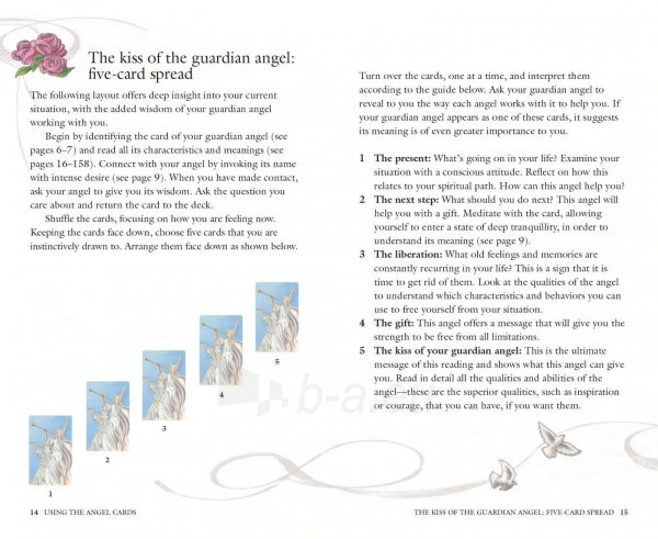 Taro kortos The Guardian Angel Oracle kortų ir knygos rinkinys Cico Books paveikslėlis 4 iš 9