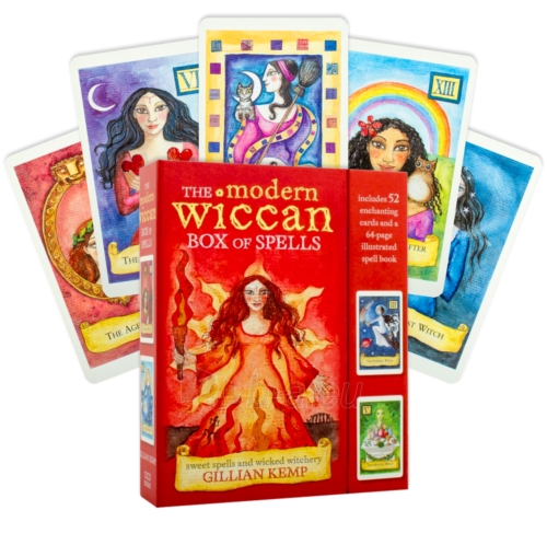 Taro kortos The modern wiccan box of spells cards burtų kortos Schiffer Publishing paveikslėlis 12 iš 12