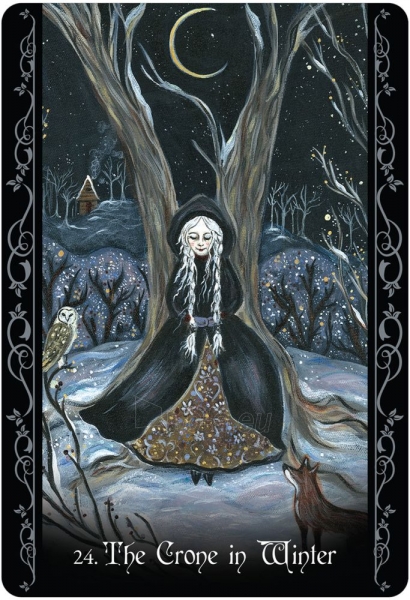 Taro kortos The Solitary Witch Oracle kortos Blue Angel paveikslėlis 8 iš 11