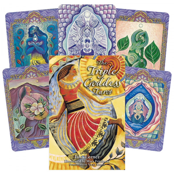 Taro kortos The Triple Goddess Tarot kortos Bear & Company paveikslėlis 1 iš 9