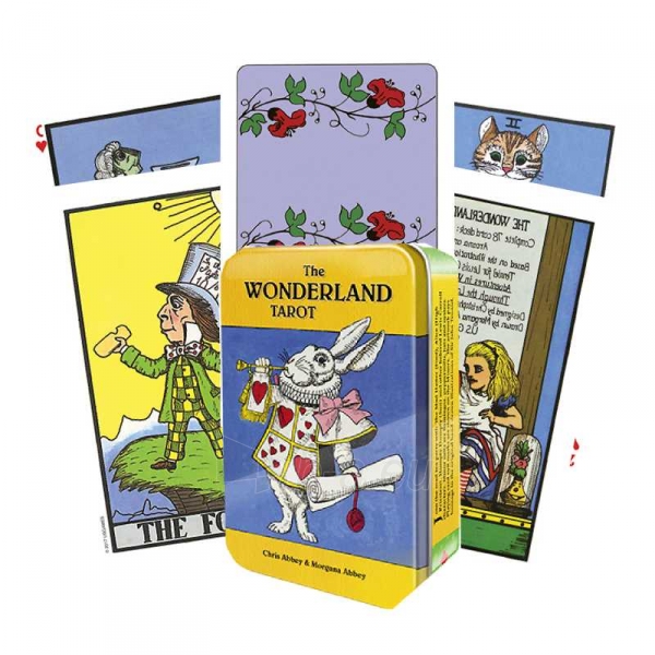 Taro kortos The Wonderland skardinėje dėžutėje paveikslėlis 1 iš 10