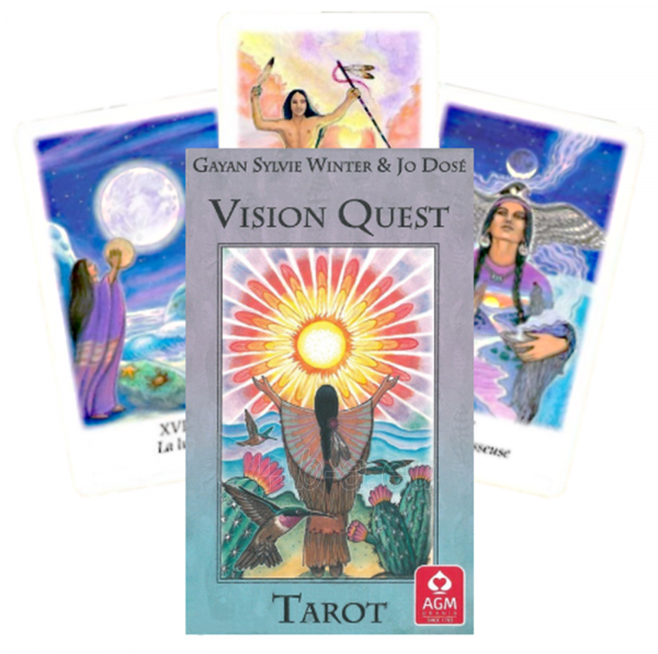 Taro kortos Vision Quest Tarot In Spanish AGM paveikslėlis 1 iš 6