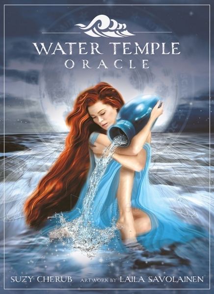 Taro kortos Water Temple Oracle kortos Blue Angel paveikslėlis 7 iš 9