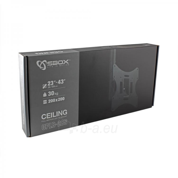 Televizoriaus laikiklis Sbox Ceiling Mount For Flat Screen LED TV CPLB-28S paveikslėlis 2 iš 3