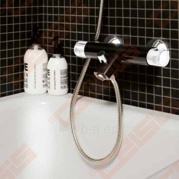 Termostatinis vonios/dušo maišytuvas GUSTAVSBERG Coloric, juodas paveikslėlis 3 iš 3