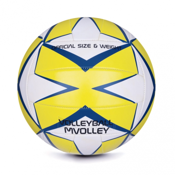 Tinklinio kamuolys Mvolley balta/geltona paveikslėlis 1 iš 7