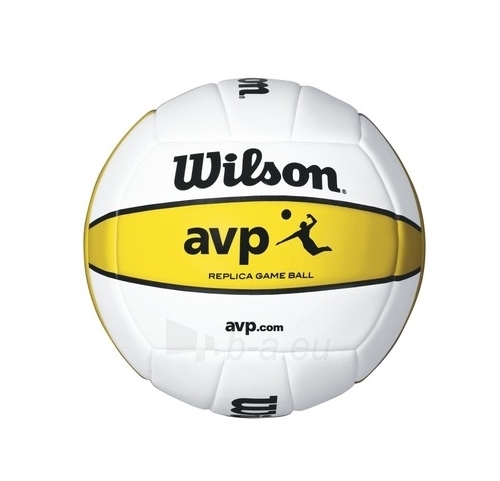 Tinklinio kamuolys Wilson Official AVP MINI WTH4110XDEF balta/geltona paveikslėlis 1 iš 1