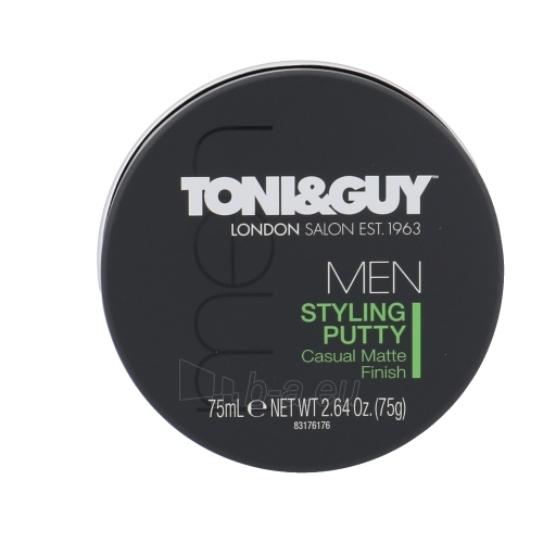 Toni&Guy Men Styling Putty Casual Matte Finish Cosmetic 75ml paveikslėlis 1 iš 1
