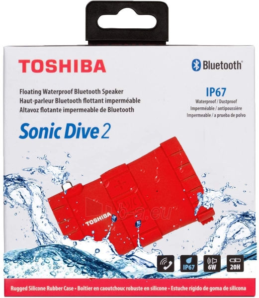 Toshiba Sonic Dive 2 TY-WSP100 red paveikslėlis 4 iš 4