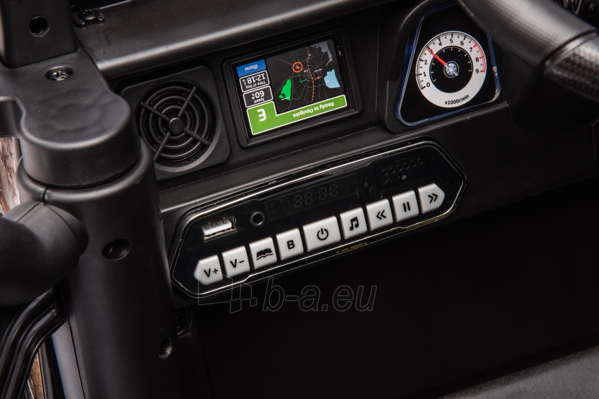 Toyota FJ Cruiser vienvietis elektromobilis, juodas paveikslėlis 5 iš 12