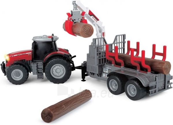 Traktorius Dickie Toys 203737003 Massey Ferguson with Friction Light, Sound and Trailer Battery 42 cm ТРАКТО paveikslėlis 4 iš 6