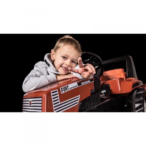 Traktorius Rolly Toys su pedalais ir priekaba Farmtrac Fiat Centenario paveikslėlis 2 iš 12