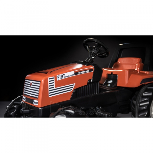 Traktorius Rolly Toys su pedalais ir priekaba Farmtrac Fiat Centenario paveikslėlis 12 iš 12