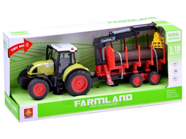 Traktorius Toy Tractor and trailer agricultural machinery ZA2436 paveikslėlis 6 iš 6