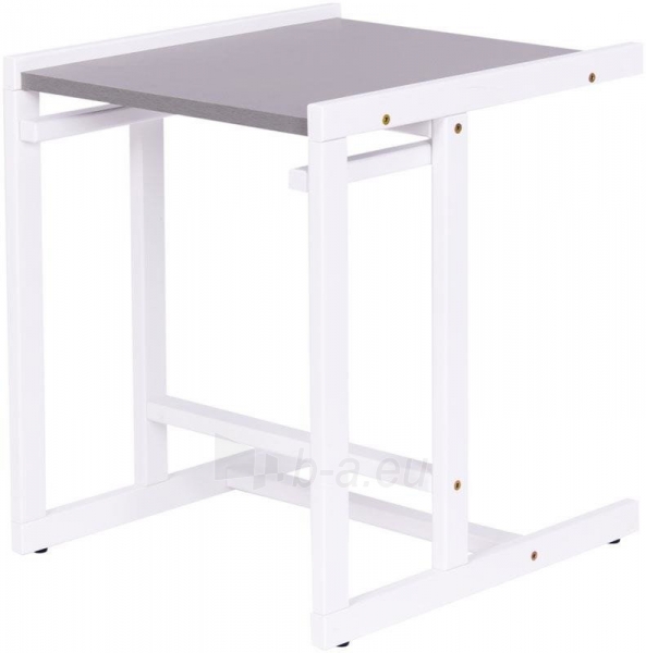 Transformuojama maitinimo kėdutė-stalas, 2in1, pilkai balta paveikslėlis 6 iš 7
