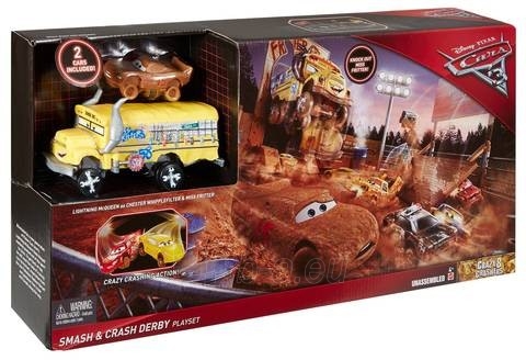 Trasa DXY95 Disney•Pixar Cars 3 Crazy 8 Crashers Smash & Crash Derby Playset paveikslėlis 1 iš 6