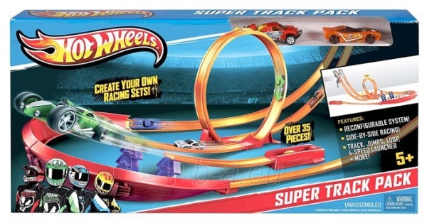 Trasa Y0276 Hot Wheels Super Track Pack Playset with 2 Cars NEW paveikslėlis 6 iš 6