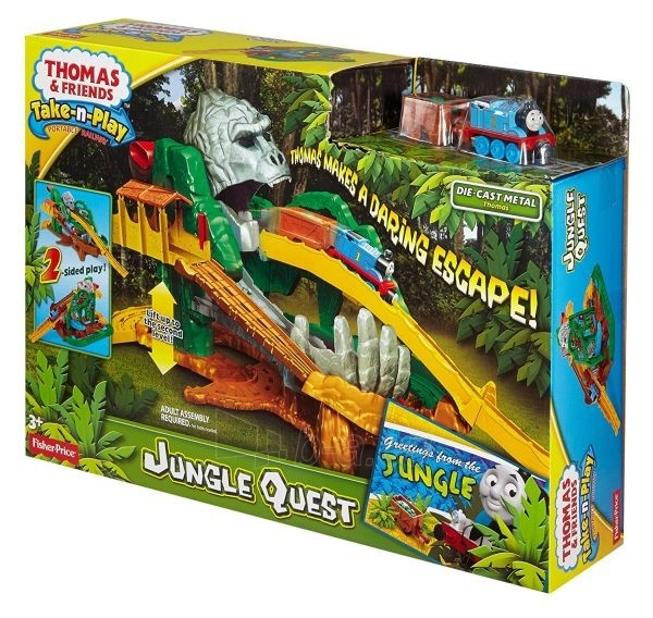Vaikiško traukinuko trasa Thomas & Friends Jungle Quest DGK89 paveikslėlis 1 iš 6