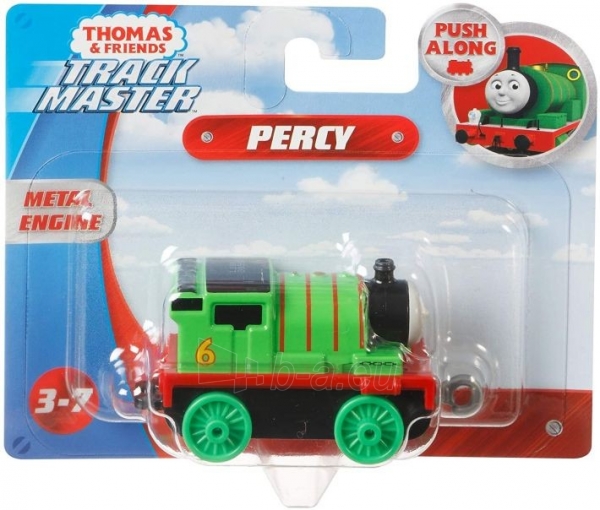 Traukinukas FXX03 / GCK93 Thomas & Friends Trackmaster, Push Along Percy Metal Train Engine paveikslėlis 2 iš 2