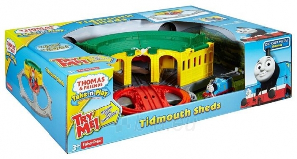 Traukinio garažas su trasa ir traukiniu Thomas & Friends DGK96 Sheds Adventure paveikslėlis 2 iš 6