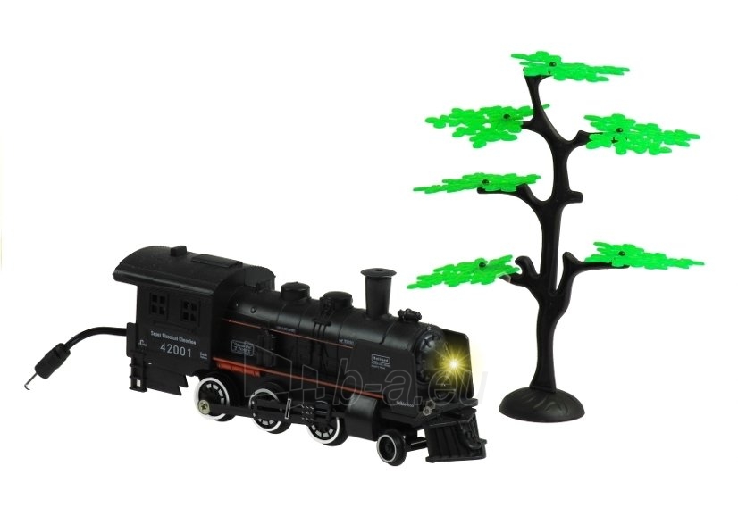 Traukinys skleidžiantis dūmus su bėgiais "Rail King" paveikslėlis 3 iš 7