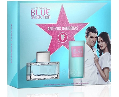 Perfumed water Antonio Banderas Cocktail Seduction Blue EDT 50 ml + kūno pienelis 100 ml (Set) paveikslėlis 1 iš 1