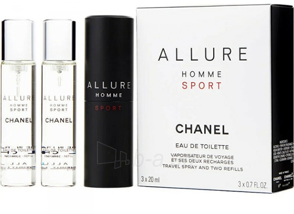 eau de toilette Chanel Allure Homme Sport EDT (3 x 20 ml) paveikslėlis 1 iš 1