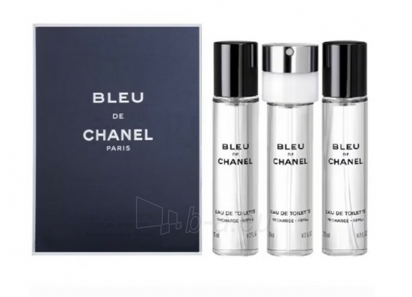 Tualetinis vanduo Chanel Bleu De Chanel Eau de Toilette Spray (3 x 20 ml) paveikslėlis 1 iš 1
