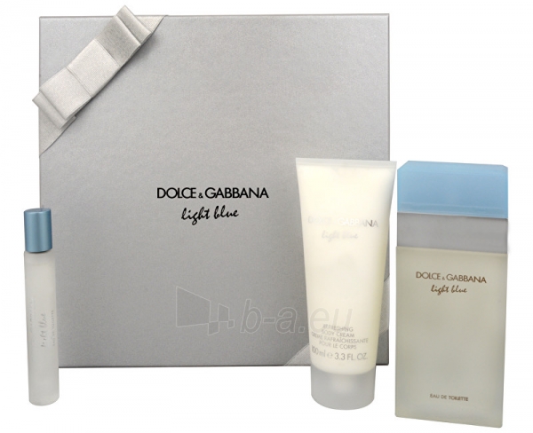 Perfumed water Dolce & Gabbana Light Blue EDT 100 ml (Set 4) paveikslėlis 1 iš 1