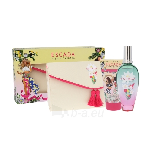 Tualetes ūdens Escada Fiesta Carioca EDT 100 ml + Body lotion 150 ml + Cosmetic bag (Rinkinys) paveikslėlis 1 iš 1