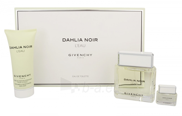 Perfumed water Givenchy Dahlia Noir L`Eau - EDT 90 ml + EDT 5 ml + sprchový gel 100 ml (Set) paveikslėlis 1 iš 1