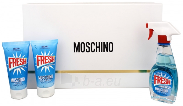 Tualetes ūdens Moschino Fresh Couture EDT 50 ml + 50 ml Body Lotion + Shower Gel 50 ml (Rinkinys) paveikslėlis 1 iš 1
