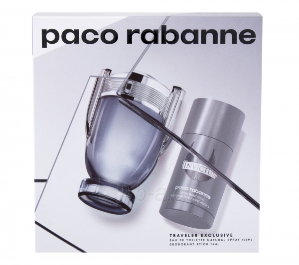 eau de toilette Paco Rabanne Invictus EDT 100ml + 75 ml deodorant (Rinkinys) paveikslėlis 1 iš 1