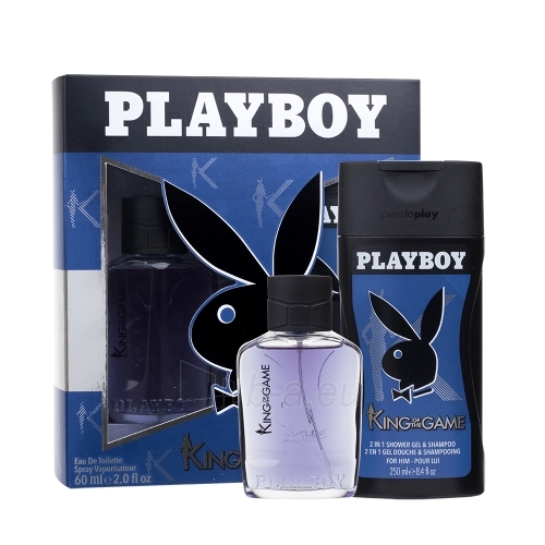 Tualetinis vanduo Playboy King of the Game EDT 60ml + Shower Gel 250 ml (Rinkinys) paveikslėlis 1 iš 1