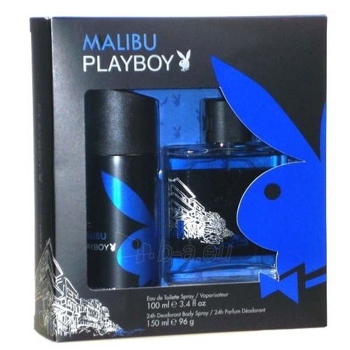 Tualetinis vanduo Playboy Malibu Eau de toilette 100ml (rinkinys) paveikslėlis 1 iš 1