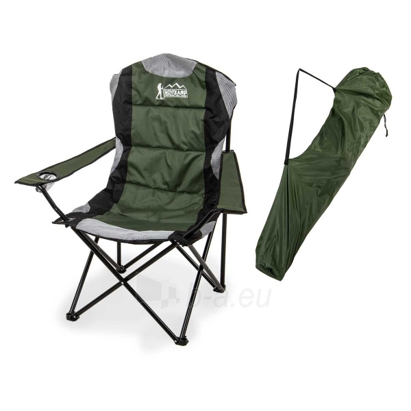 Turistinė sulankstoma kėdė - ROYOKAMP LUX, 60x60x105, žalia paveikslėlis 4 iš 6