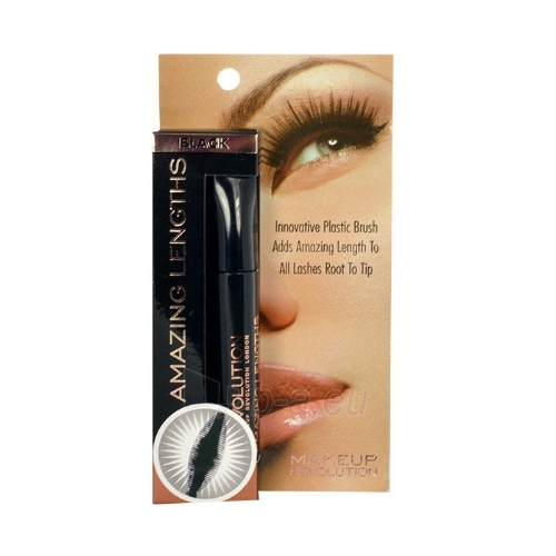 Tušas akims Makeup Revolution London Amazing Lengths Mascara Cosmetic 5,5ml Black paveikslėlis 1 iš 1