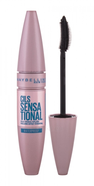 Tušas akims Maybelline Lash Sensational Mascara Waterproof Cosmetic 9,4ml Shade Black paveikslėlis 2 iš 2