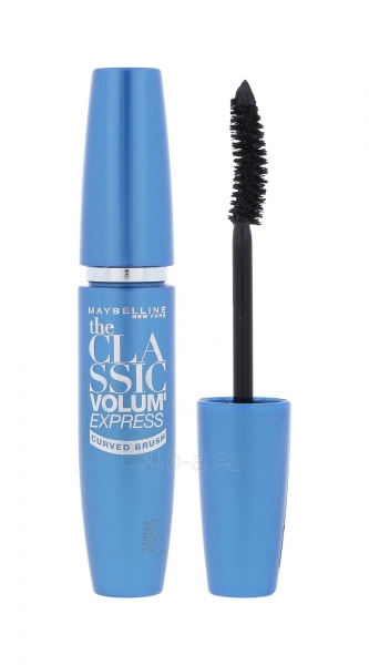 Maybelline Mascara Volum Express Curved Brush Cosmetic 10ml Black paveikslėlis 1 iš 1