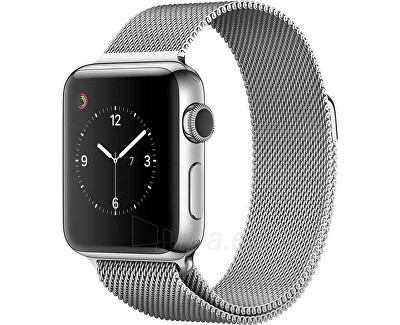 Unisex laikrodis Apple Watch Series 2 38mm ocel se stříbrným milánským tahem paveikslėlis 1 iš 1