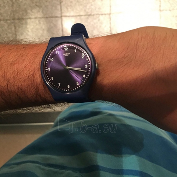 Unisex laikrodis Swatch Mono Blue SUON116 paveikslėlis 4 iš 5